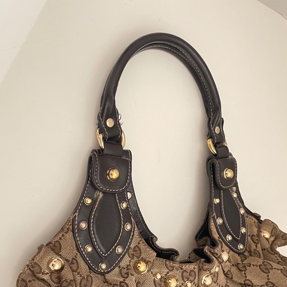 Gucci Monogram Medium Pelham Studded Hobo - Picture 11 of 15